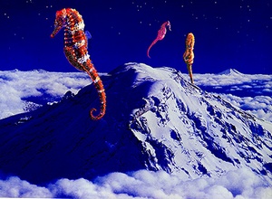 Painting - My Seagorse won the Mystic Mountain Fly-by